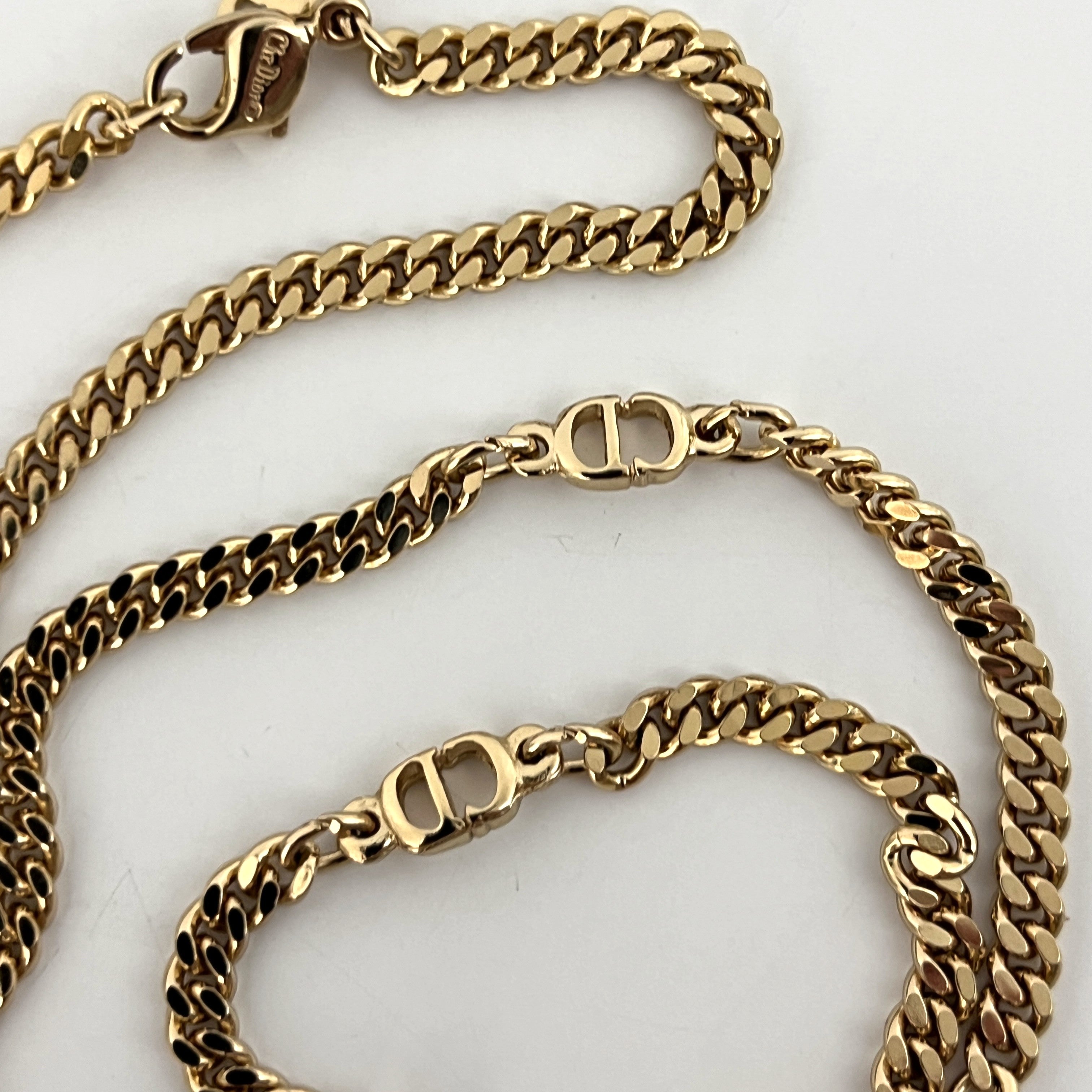 Collier DIOR CD Chain Circa 1990