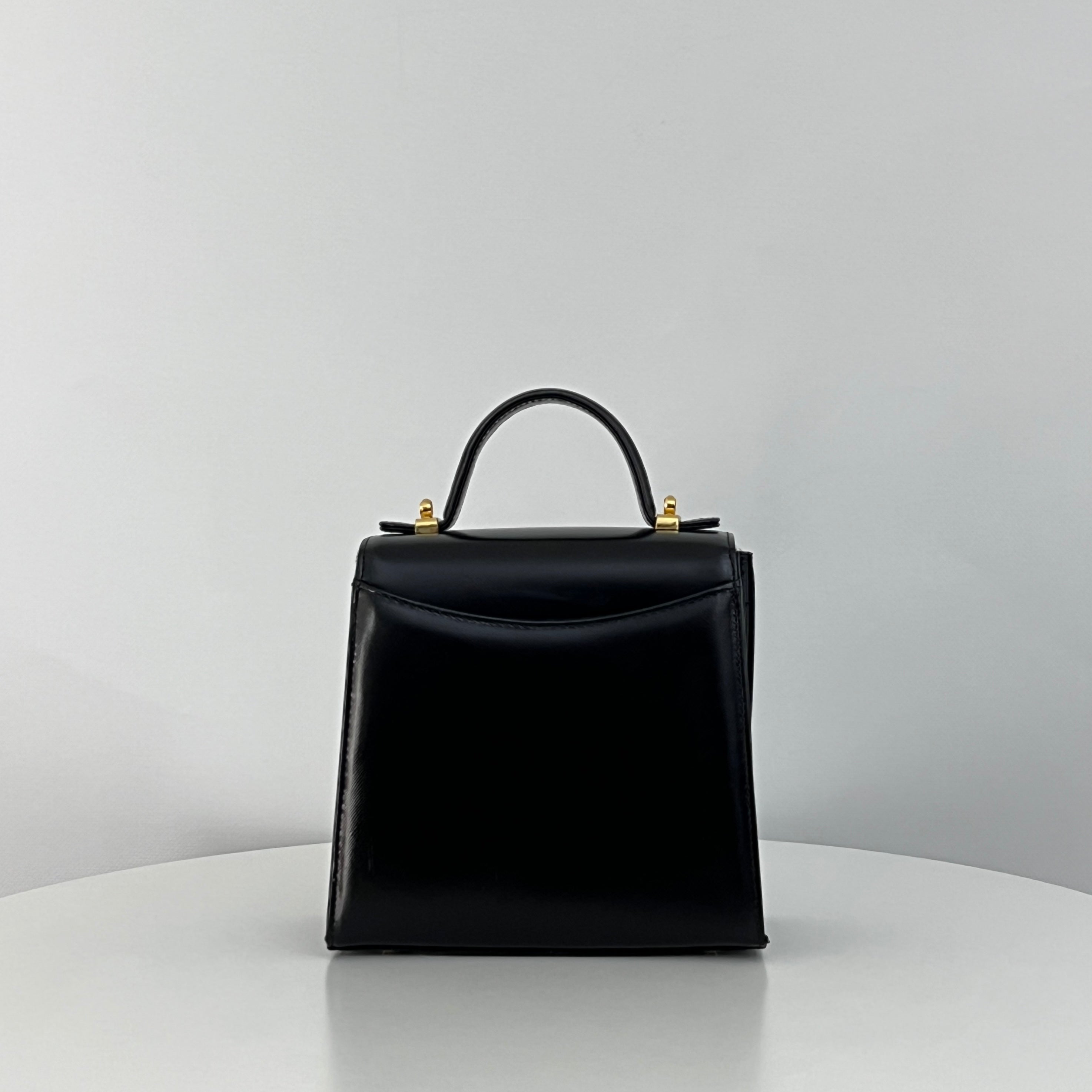 Sac COURRÈGES 2 Way  cuir grainé noir
