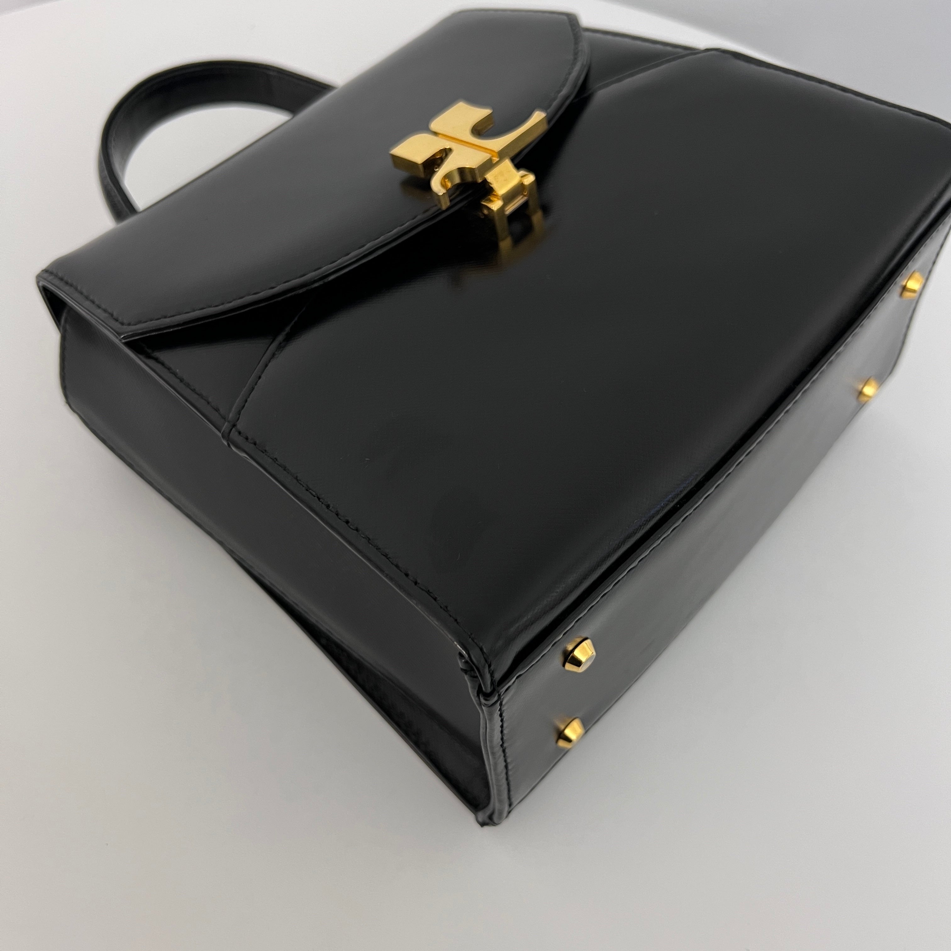 Sac COURRÈGES 2 Way  cuir grainé noir
