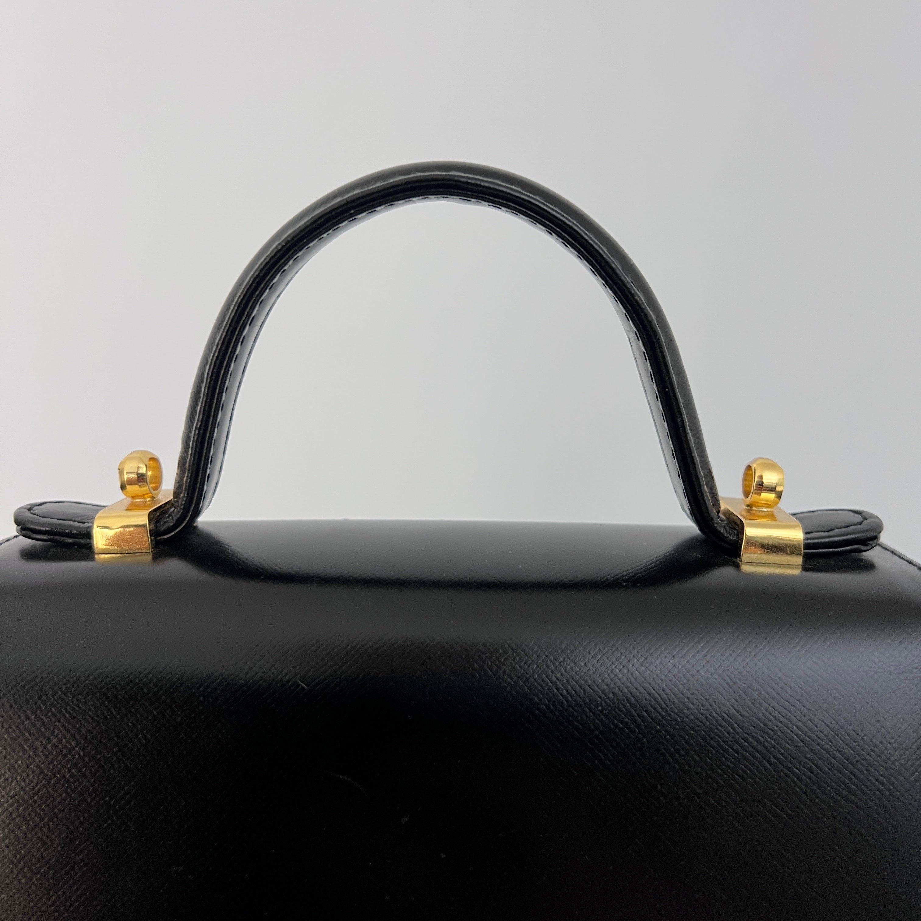 Sac COURRÈGES 2 Way  cuir grainé noir
