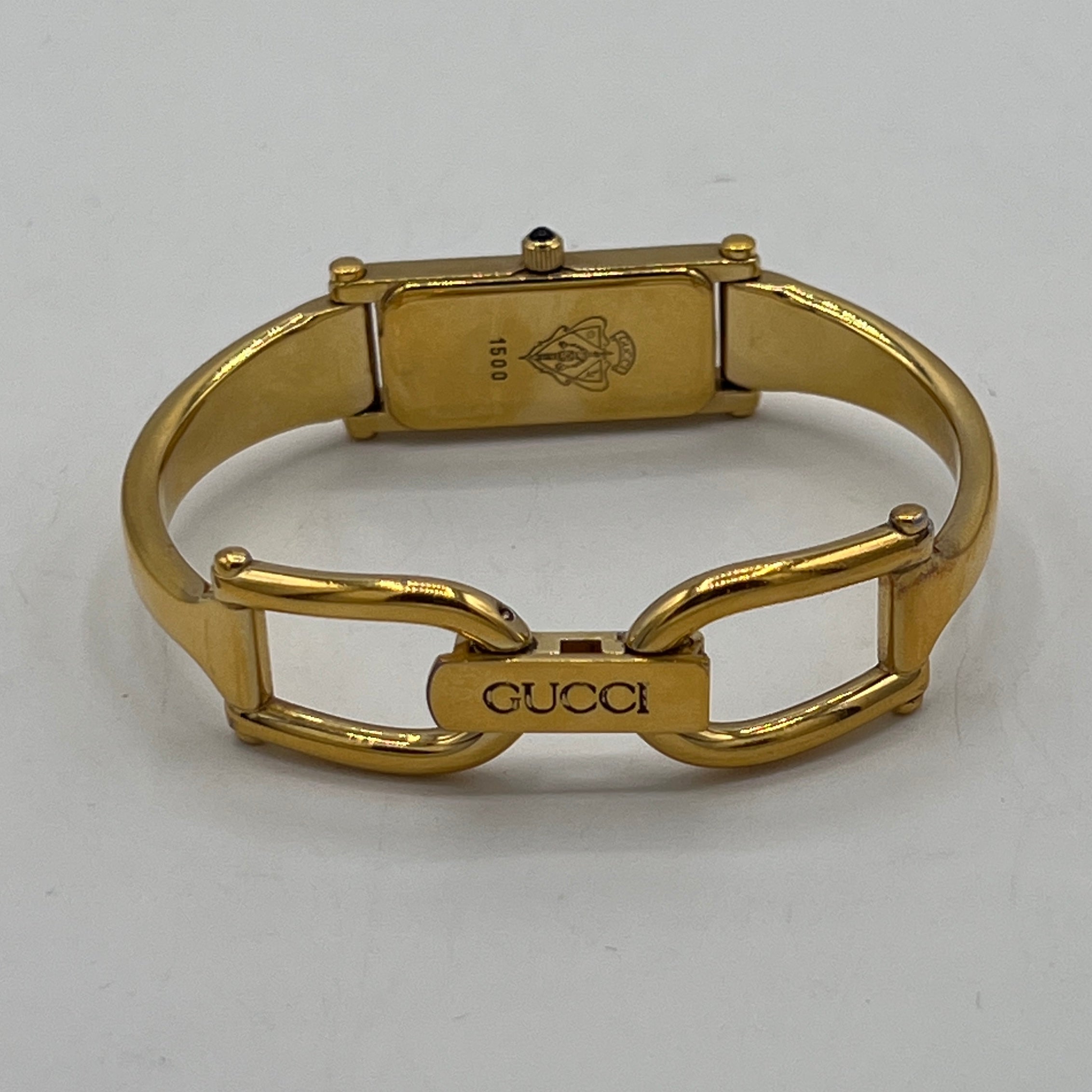 Montre GUCCI 1500 plaqué or doré