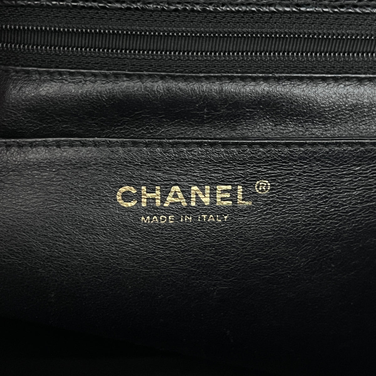 CHANEL Top Handle bag black caviar leather vintage 2003-2004
