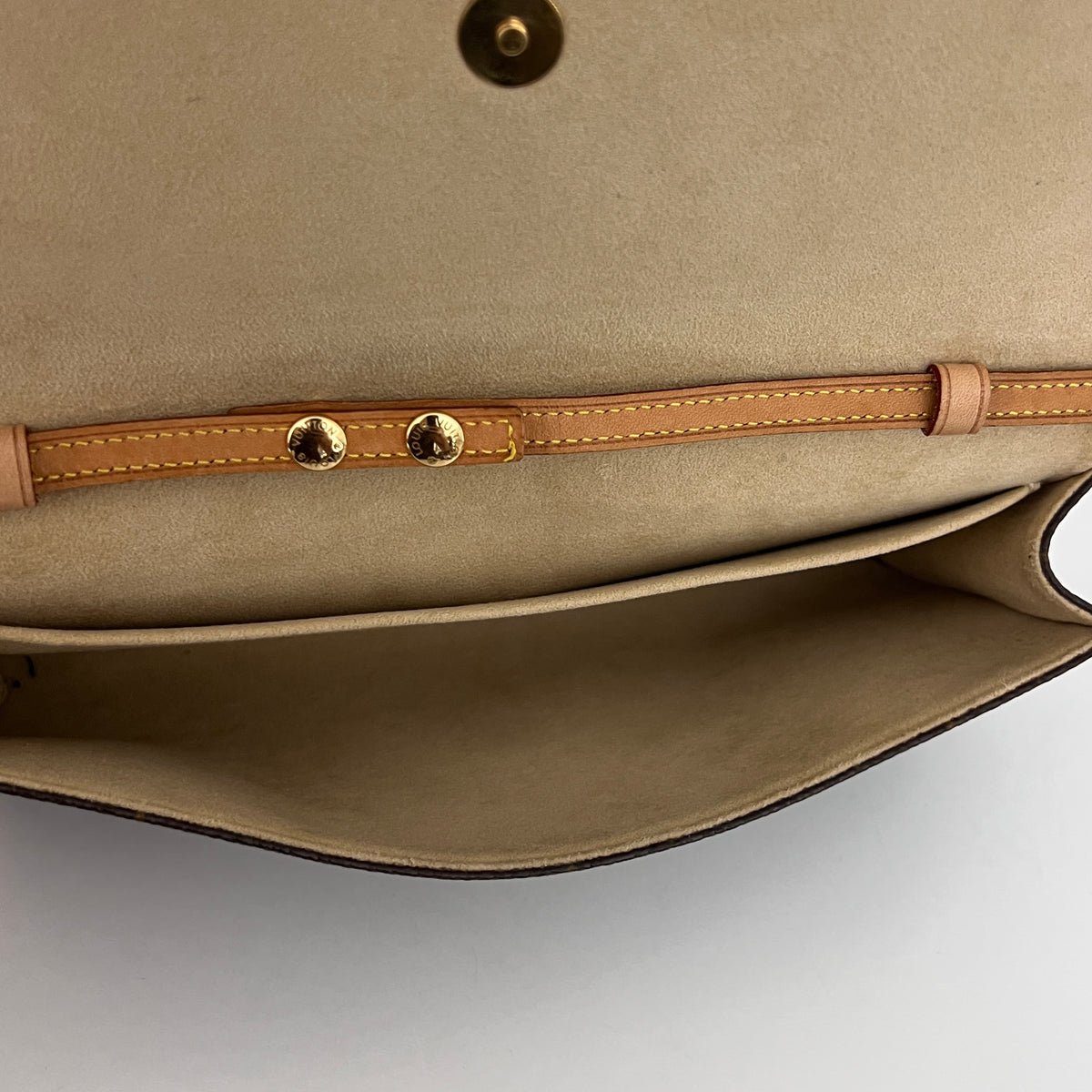 LOUIS VUITTON Twin GM Shoulder Bag in vintage brown canvas and leather 2001