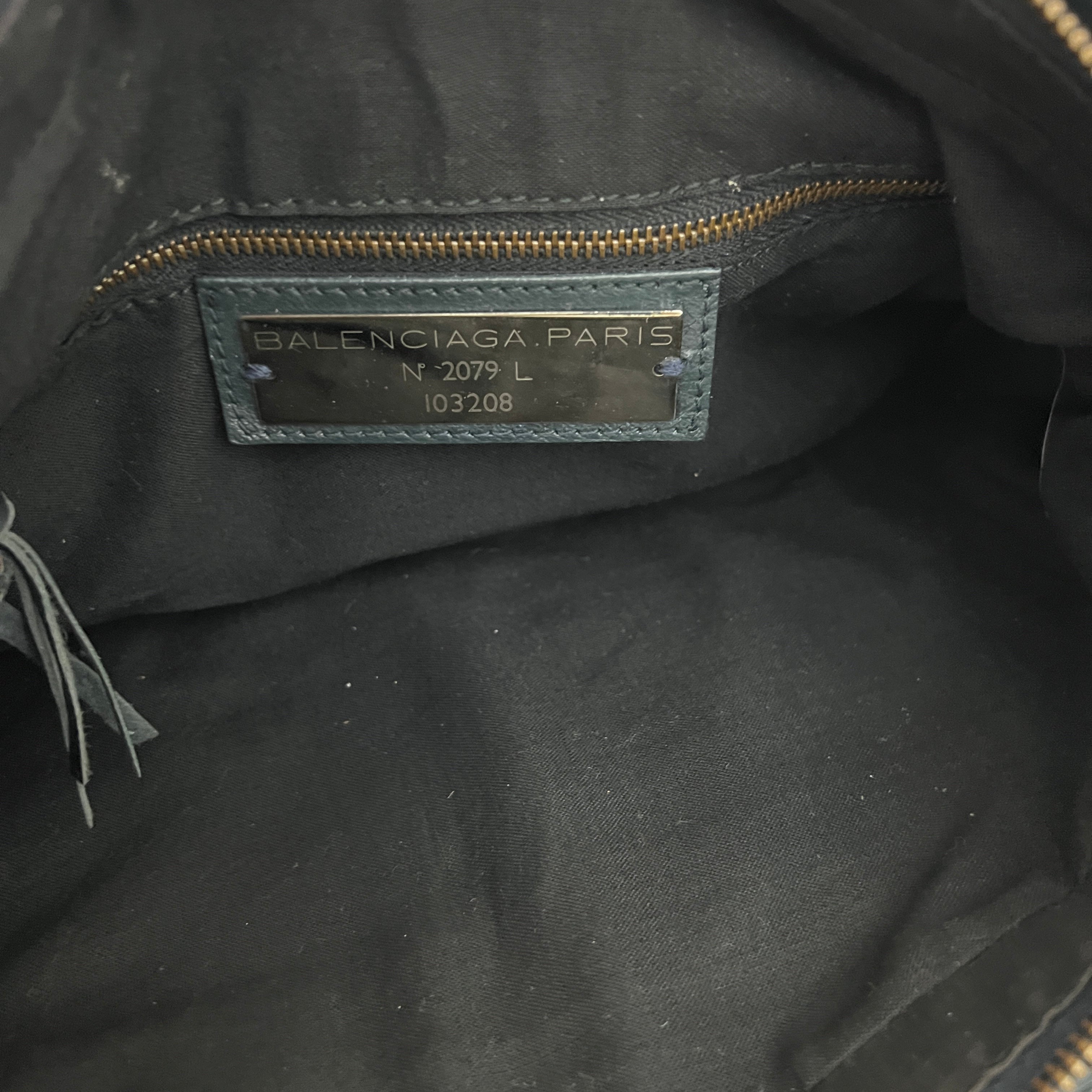 BALENCIAGA The First smooth black leather bag