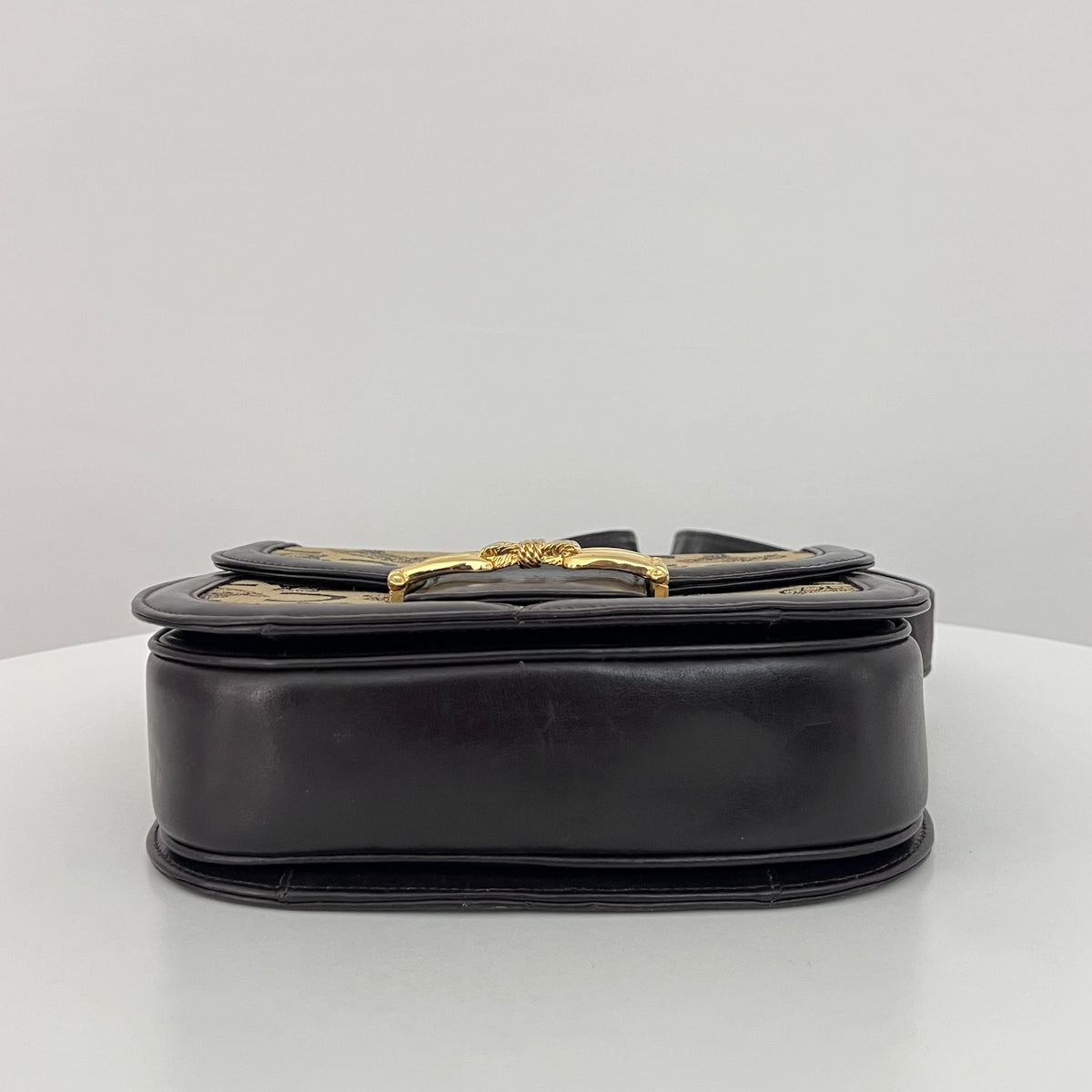 Sac CELINE Triomphe C Carriage toile et cuir marron