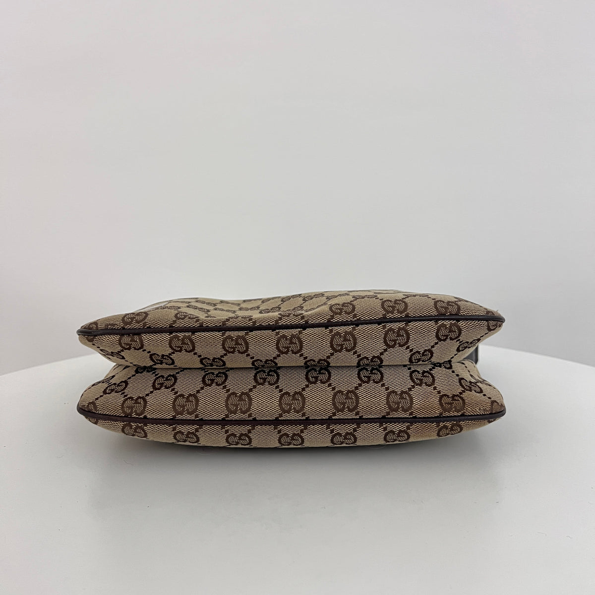 Sac GUCCI Hobo Sherry toile et cuir marron