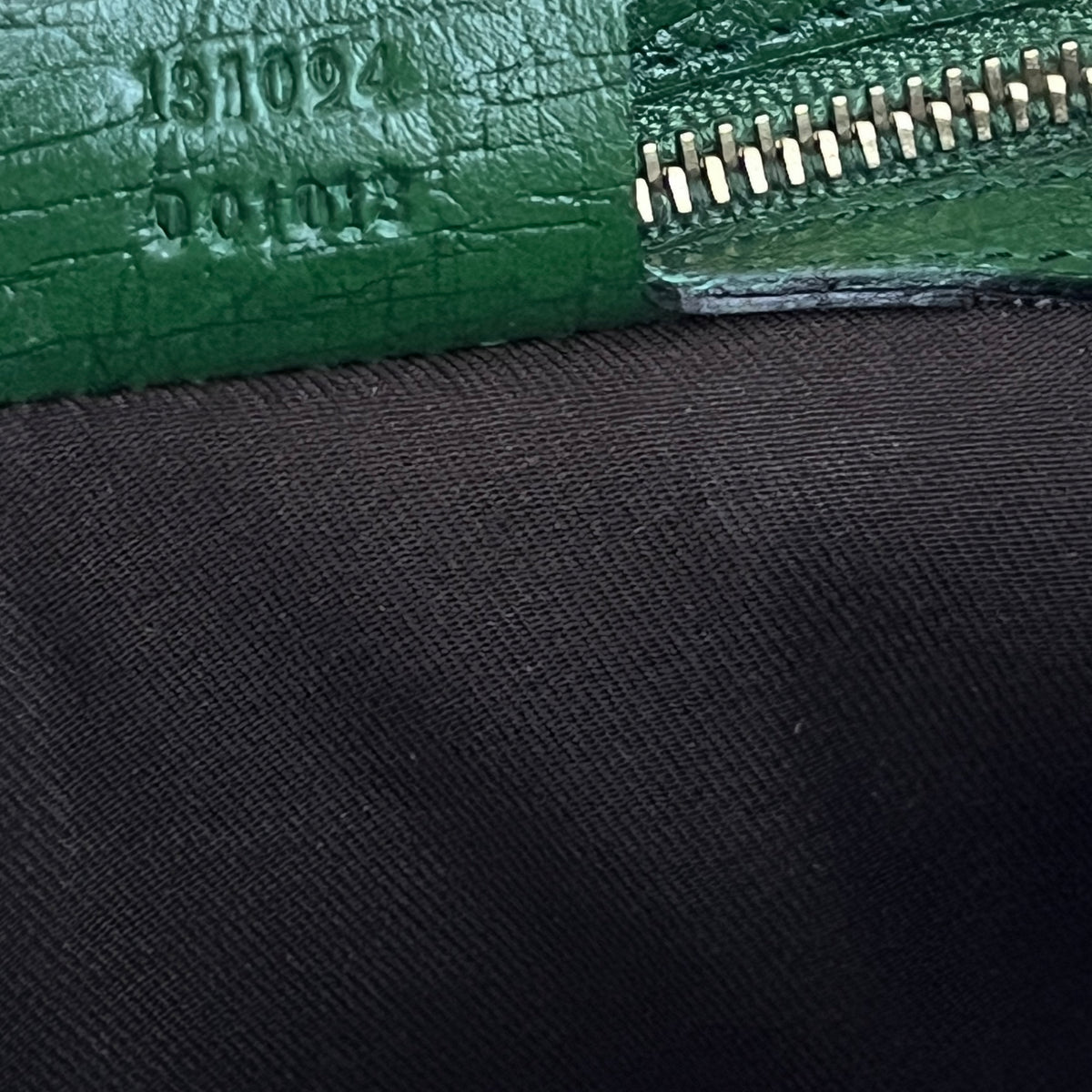 Sac GUCCI Horsebit toile et cuir vert
