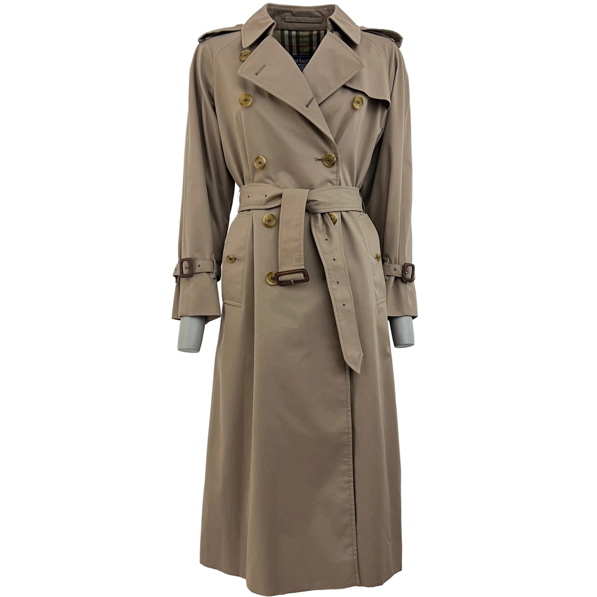 BURBERRY Chelsea beige cotton trench coat Circa 1990