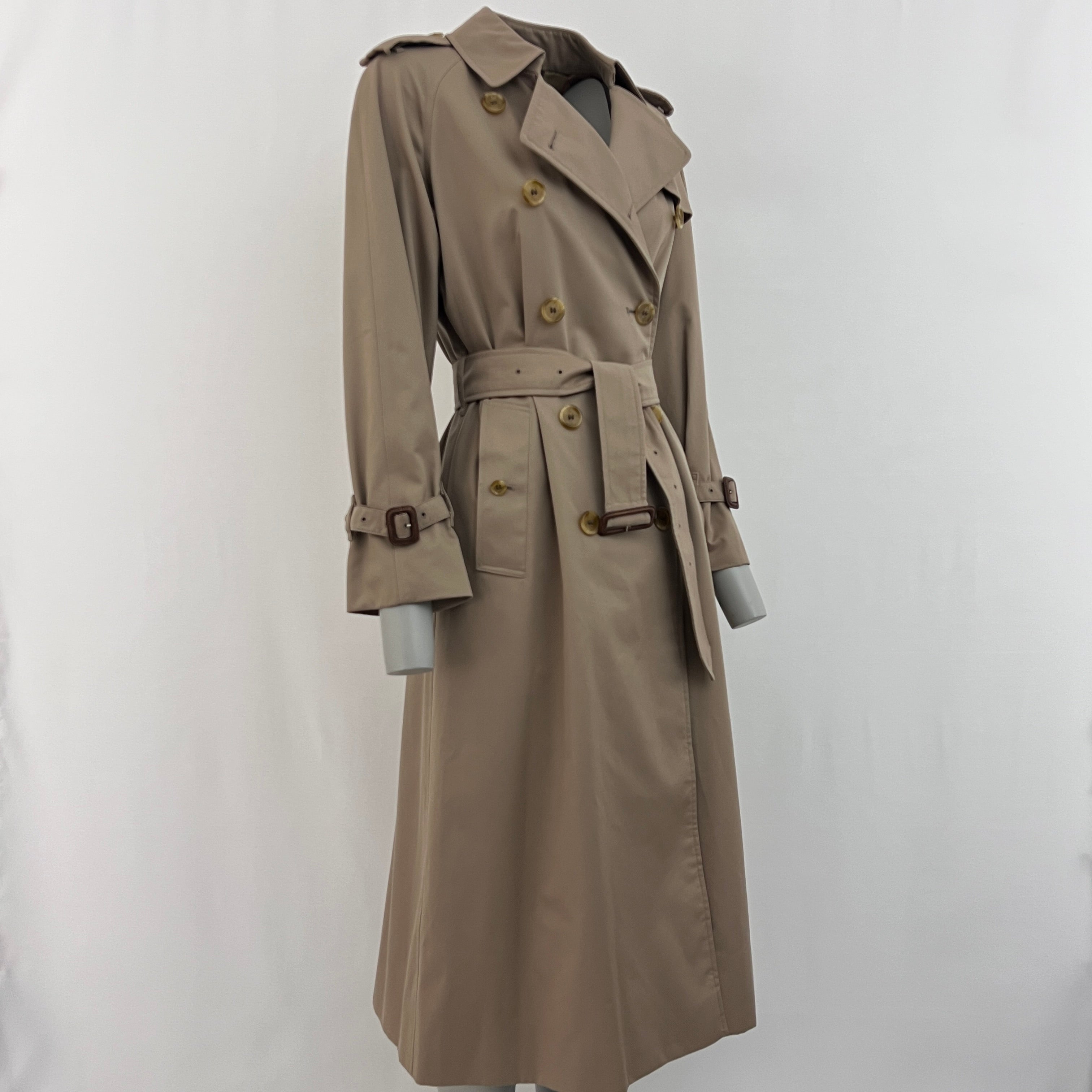 BURBERRY Chelsea beige cotton trench coat Circa 1990