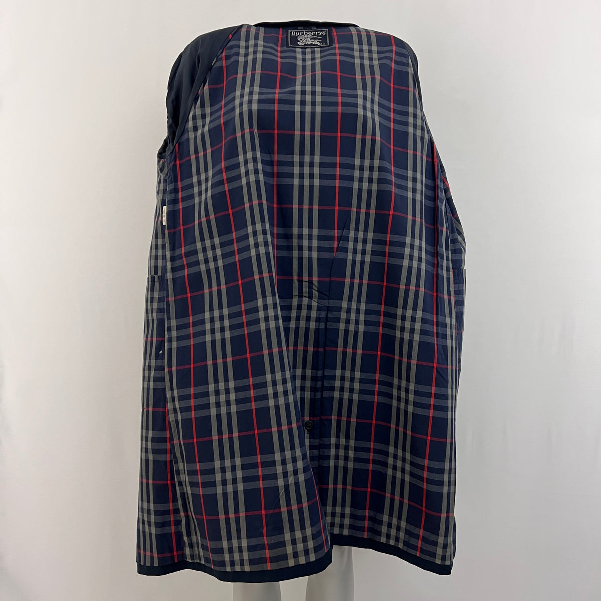 BURBERRY navy cotton Camden trench coat circa 1990