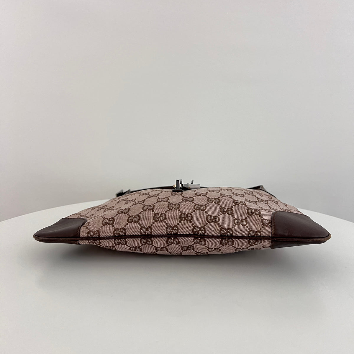Sac GUCCI Jackie toile et cuir marron