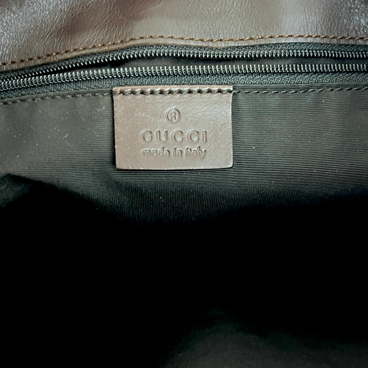 Sac GUCCI Jackie toile et cuir marron