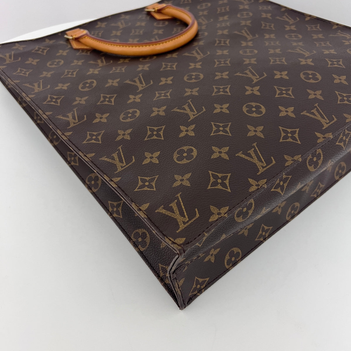Sac LOUIS VUITTON Sac Plat toile et cuir marron vintage 2002