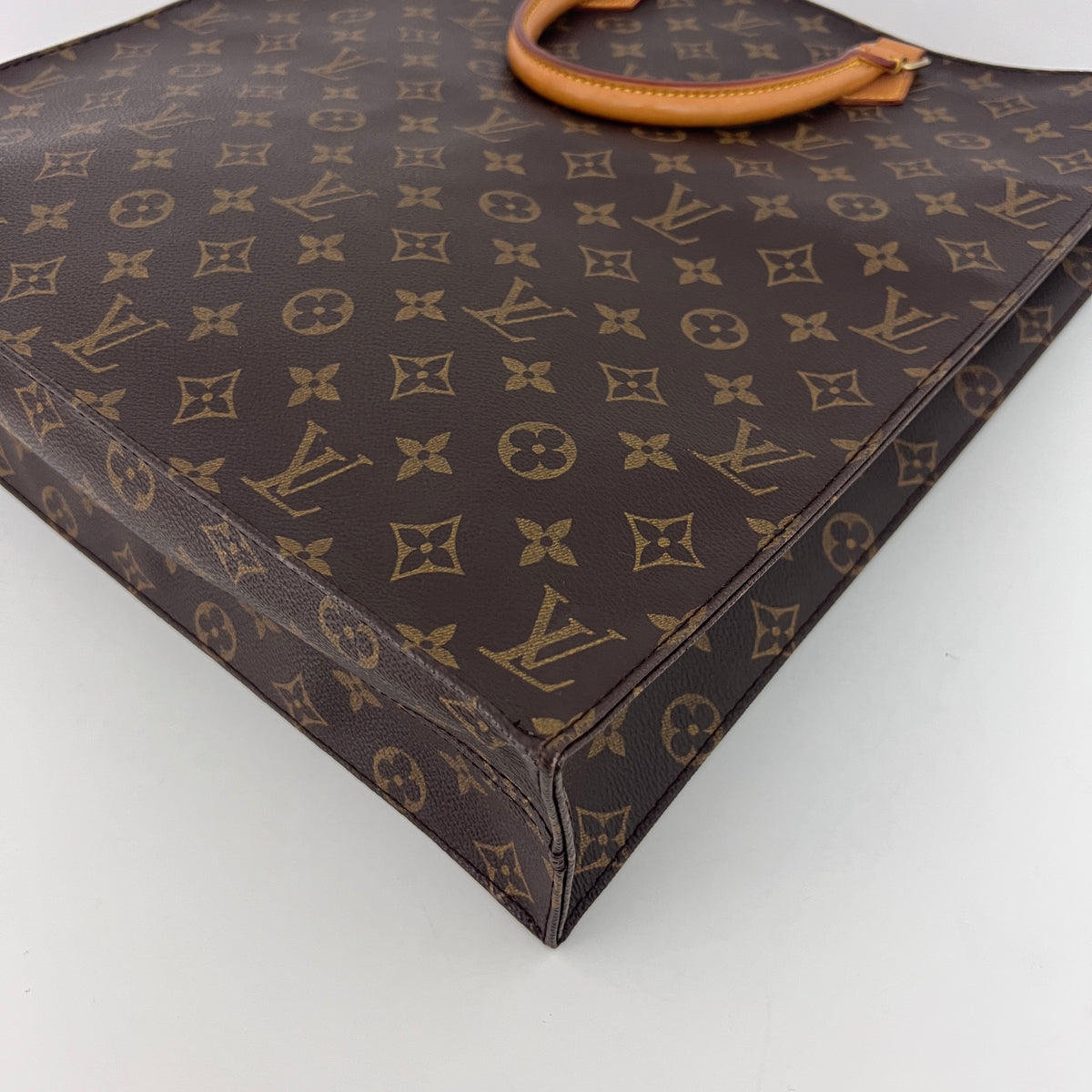 Sac LOUIS VUITTON Sac Plat toile et cuir marron vintage 2002