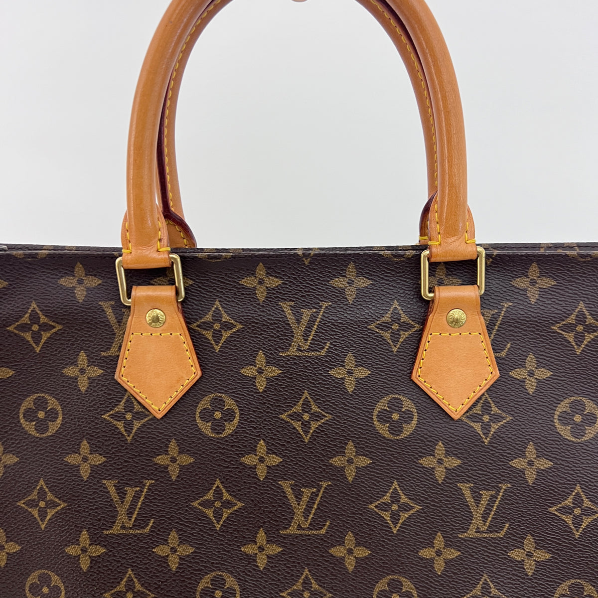 Sac LOUIS VUITTON Sac Plat toile et cuir marron vintage 2002