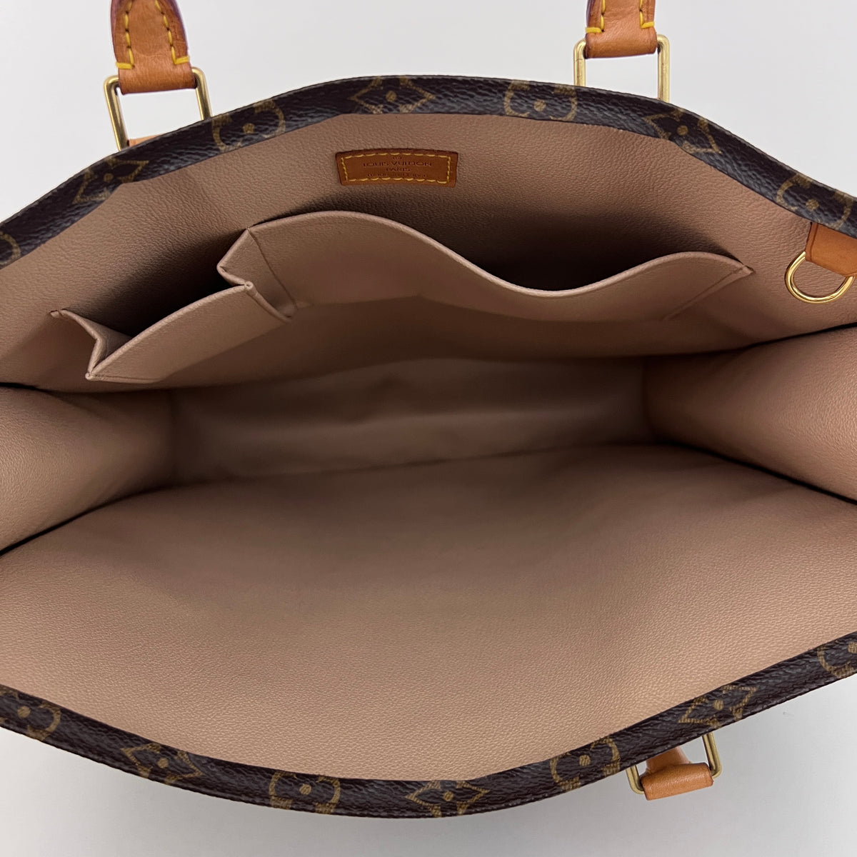 Sac LOUIS VUITTON Sac Plat toile et cuir marron vintage 2002