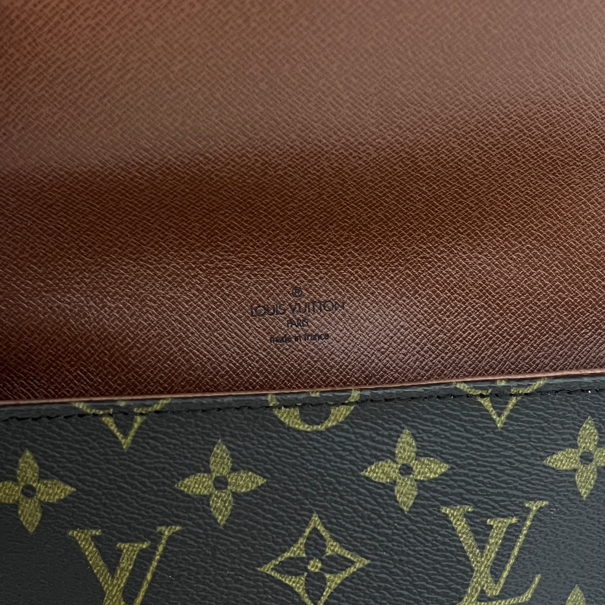 Sac à bandoulière LOUIS VUITTON Chantilly PM toile et cuir marron vintage 1992