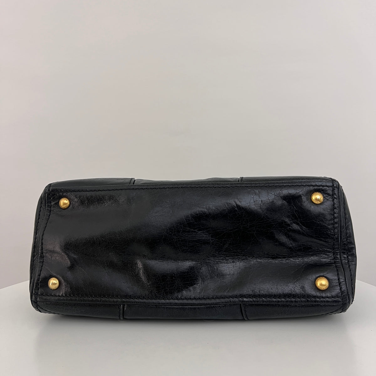 Sac à bandoulière PRADA Bonnie cuir lisse noir