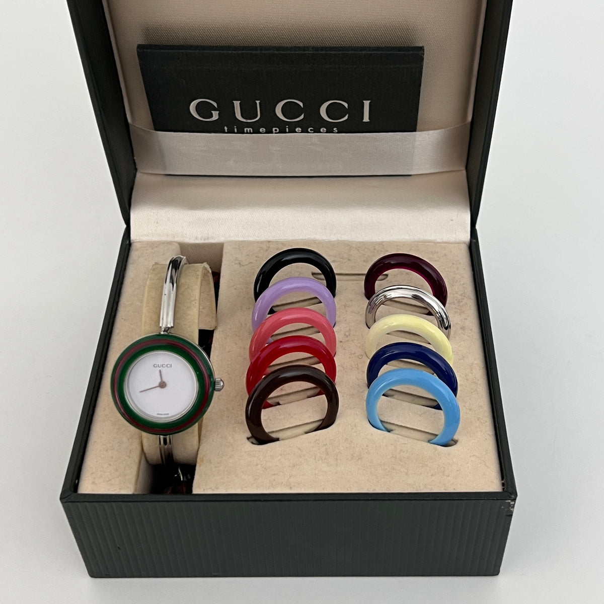 GUCCI Play silver steel watch
