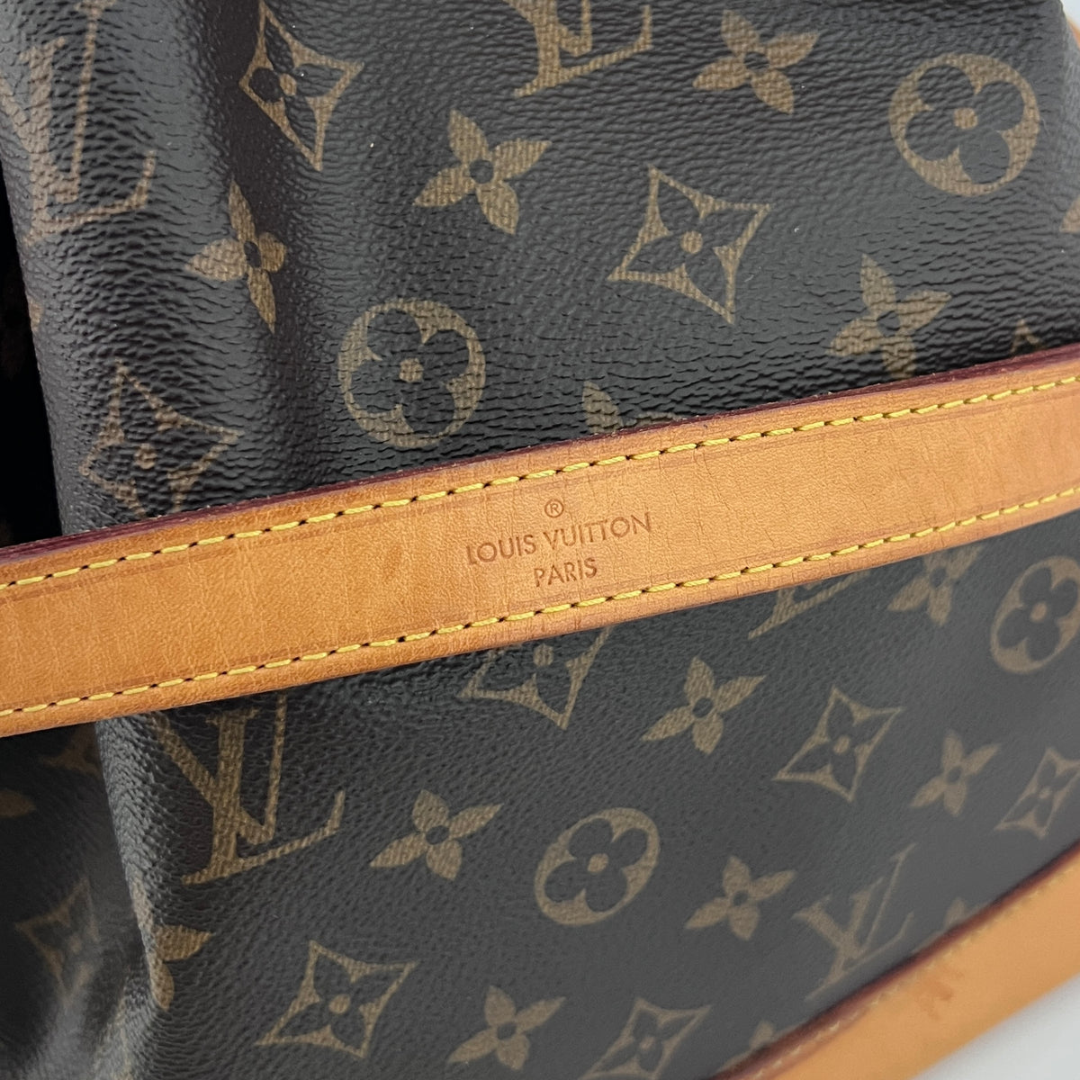 Sac LOUIS VUITTON Noé Petit toile et cuir marron vintage 2016