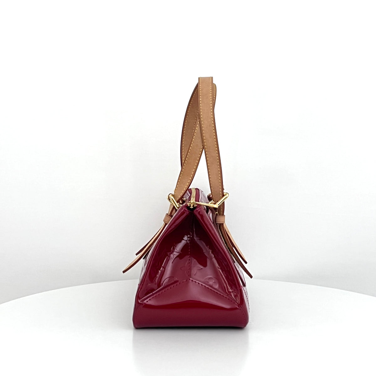 Sac LOUIS VUITTON Rosewood cuir verni rouge vintage 2008