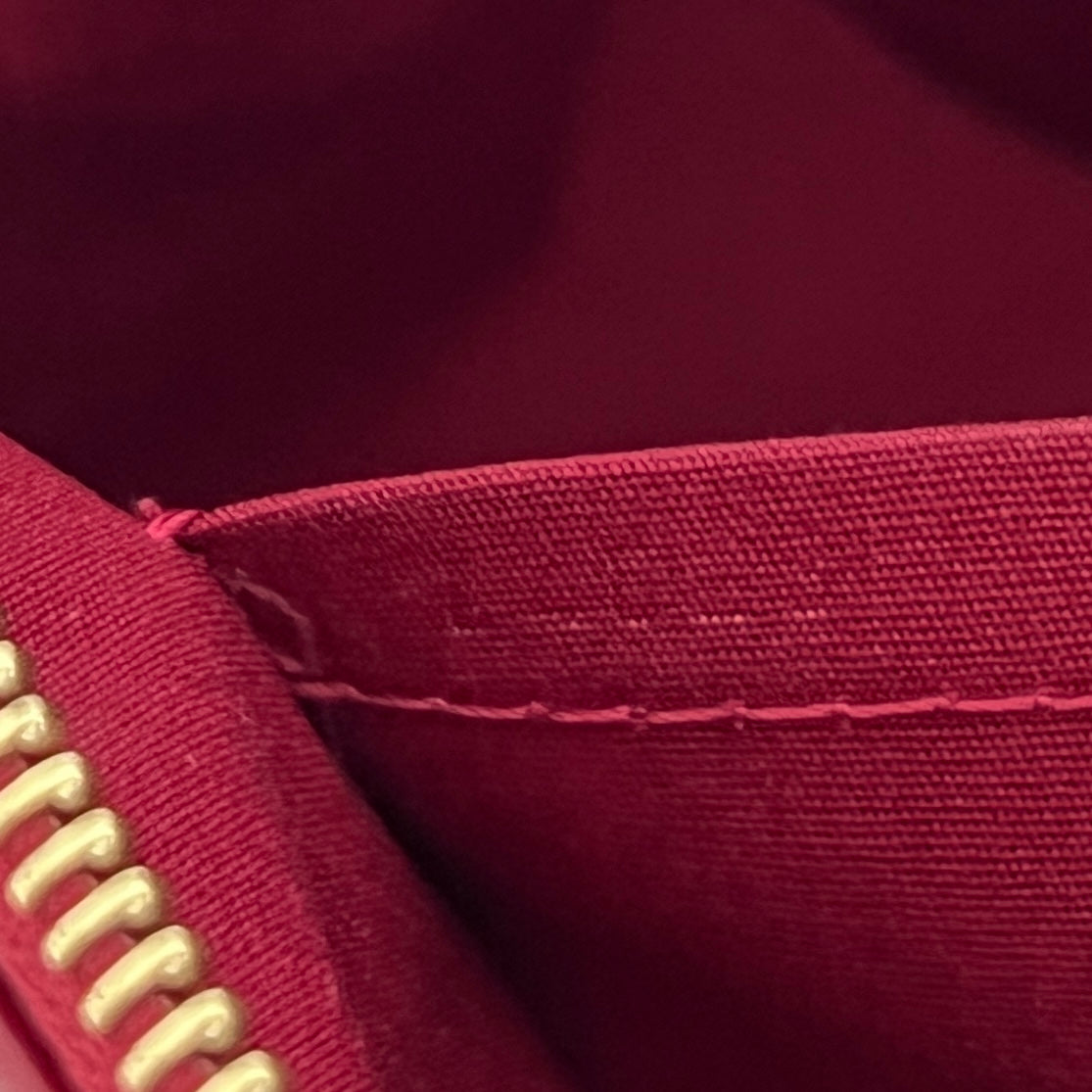 Sac LOUIS VUITTON Rosewood cuir verni rouge vintage 2008