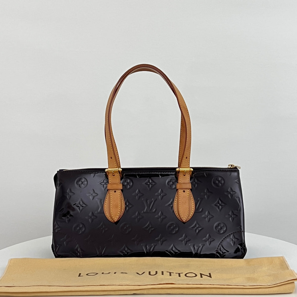 Sac LOUIS VUITTON Rosewood cuir verni violet vintage 2007