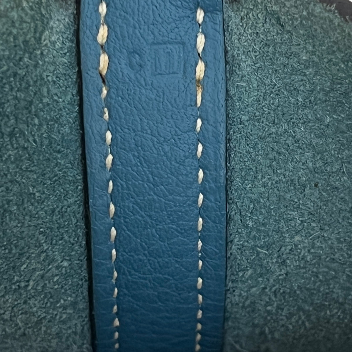 Sac HERMÈS Picotin PM cuir grainé bleu