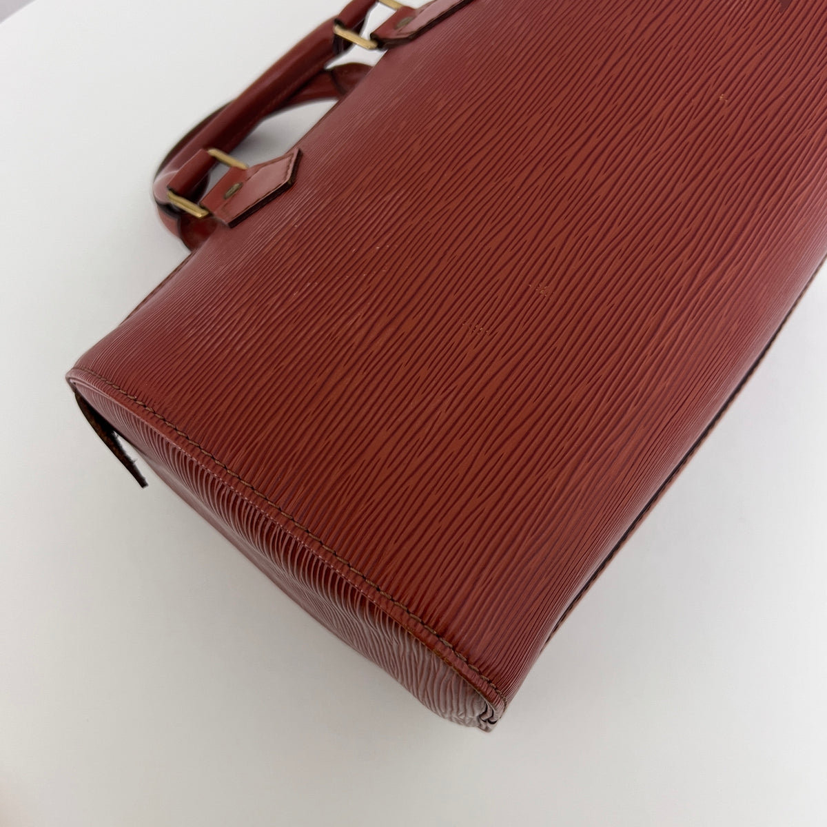 Sac LOUIS VUITTON Speedy 25 cuir épi marron vintage 1994