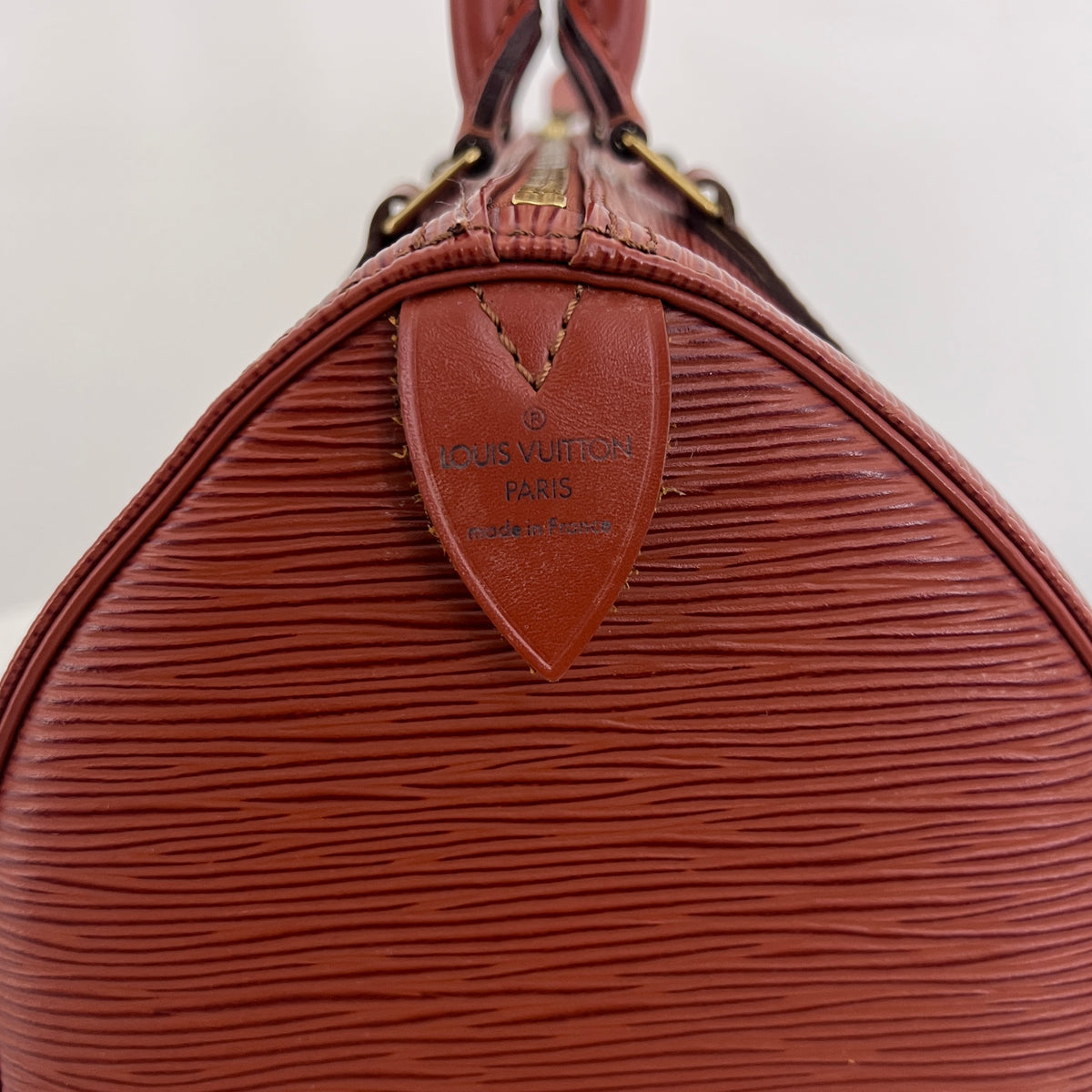 Sac LOUIS VUITTON Speedy 25 cuir épi marron vintage 1994