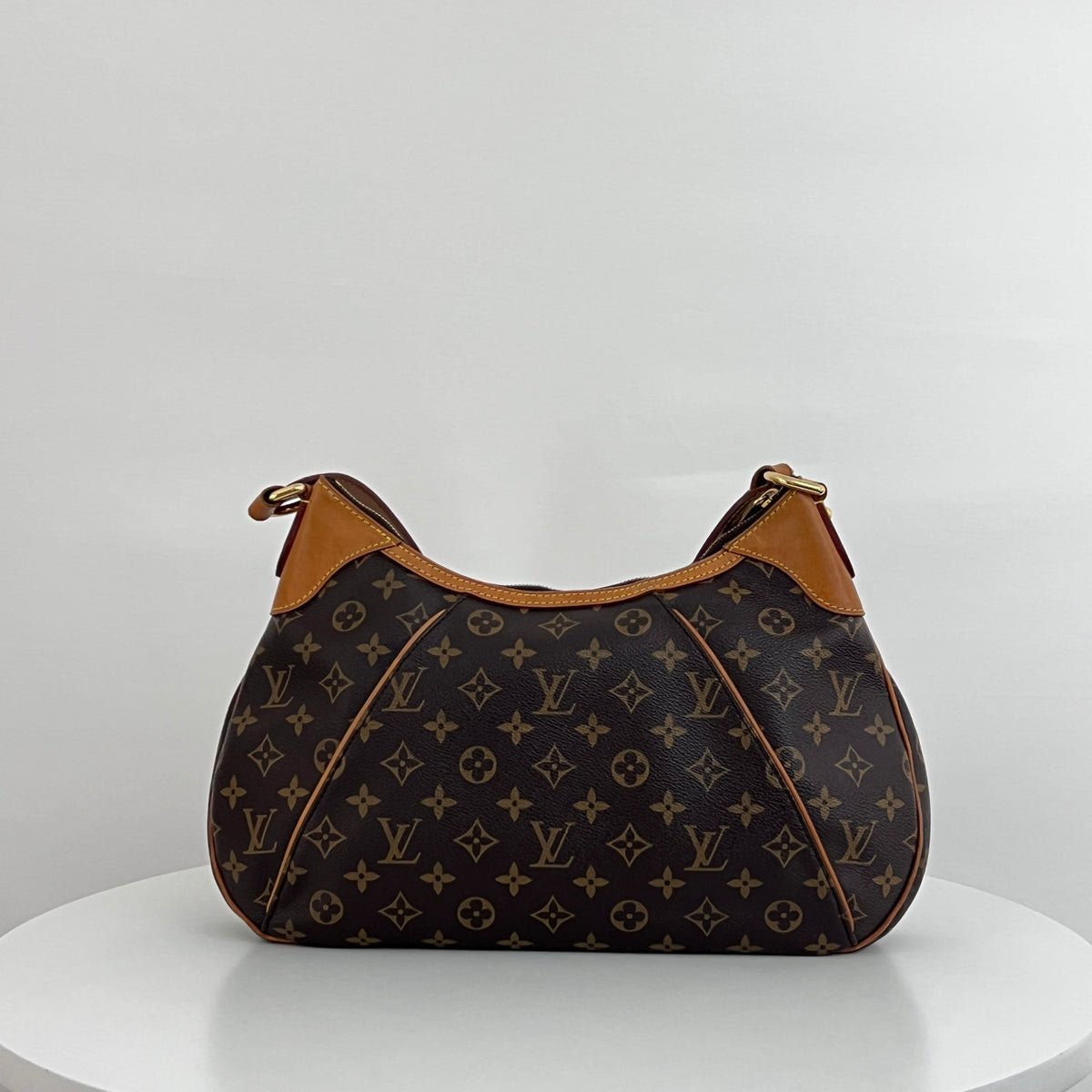 Sac LOUIS VUITTON Thames GM toile et cuir marron vintage 2011