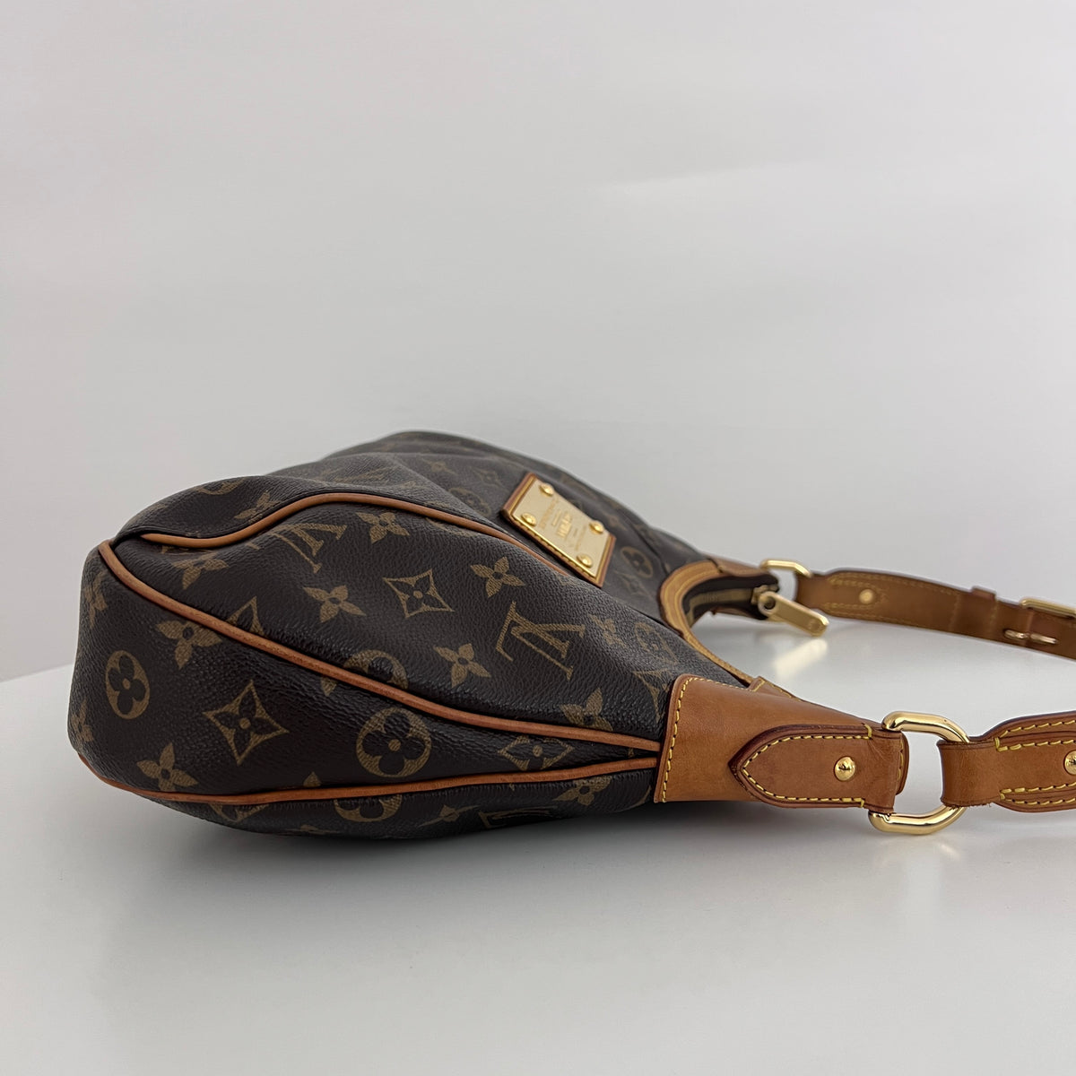 Sac LOUIS VUITTON Thames GM toile et cuir marron vintage 2011