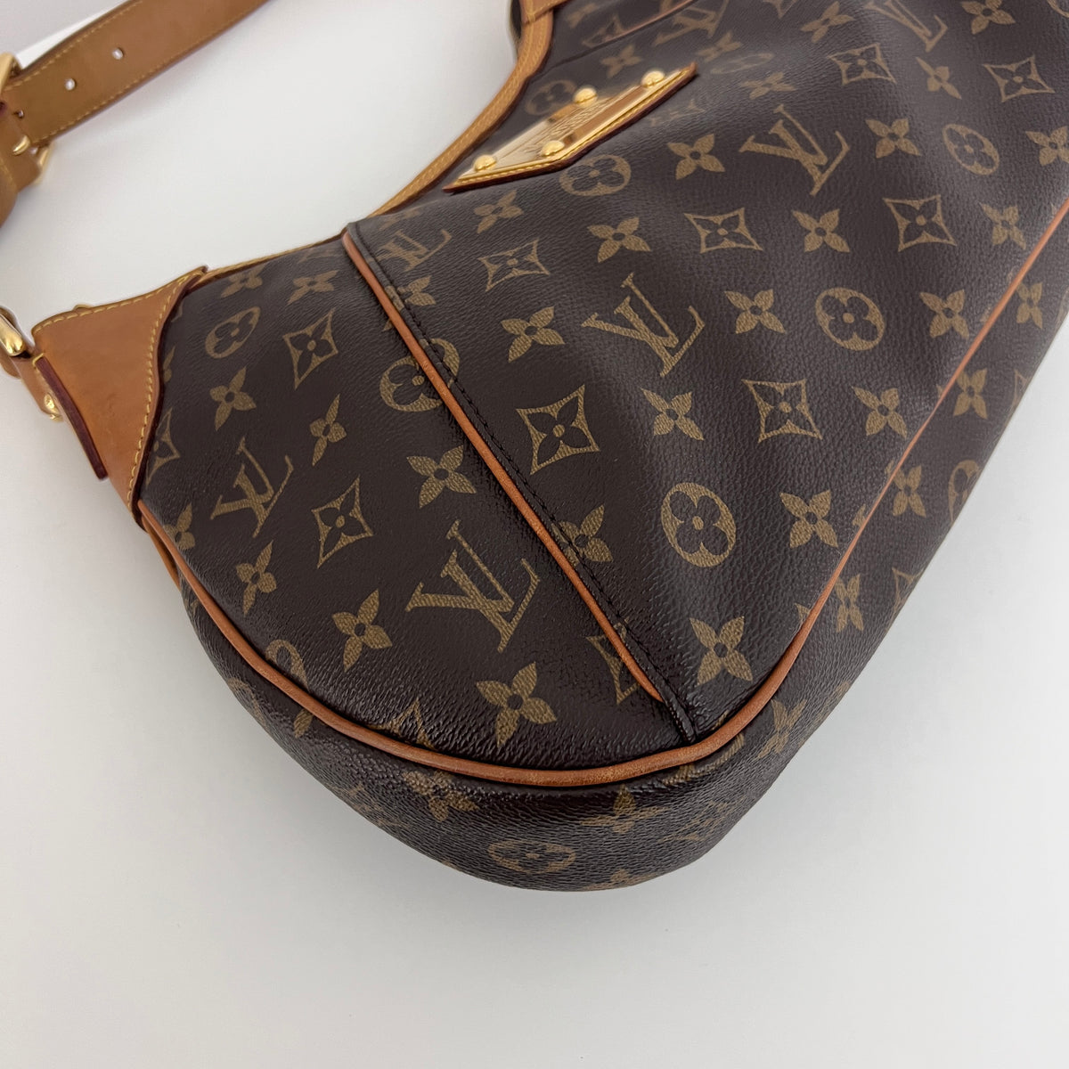 Sac LOUIS VUITTON Thames GM toile et cuir marron vintage 2011