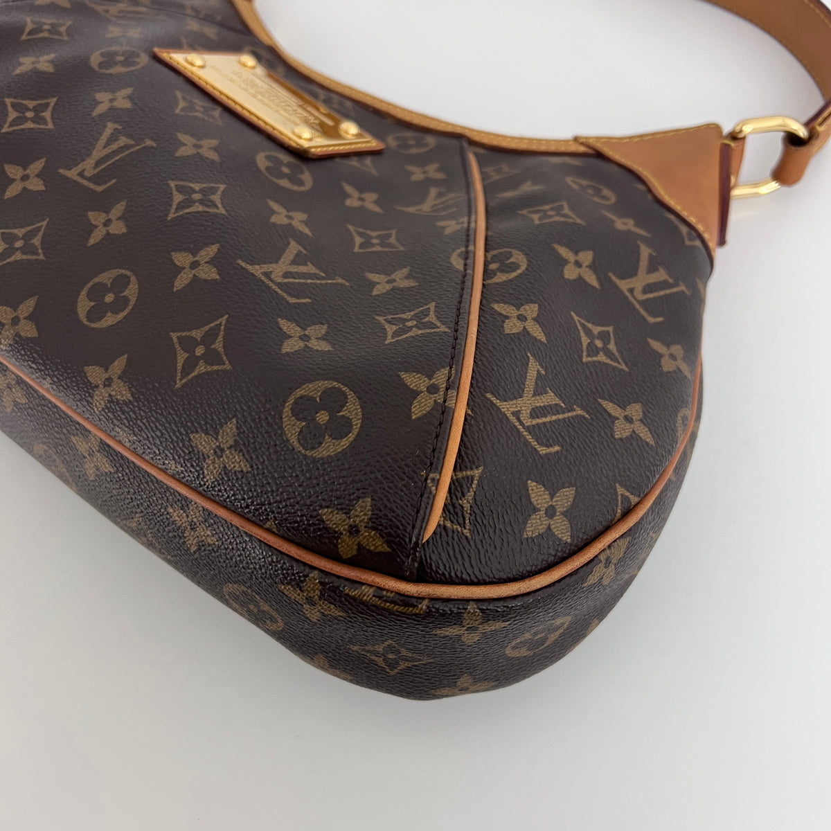 Sac LOUIS VUITTON Thames GM toile et cuir marron vintage 2011