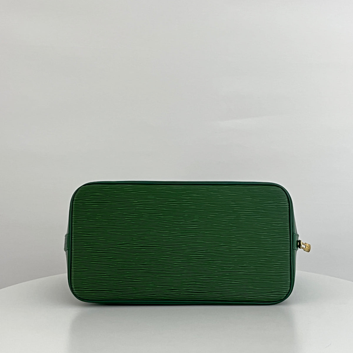 Sac à bandoulière LOUIS VUITTON Alma PM cuir épi vert vintage 1997