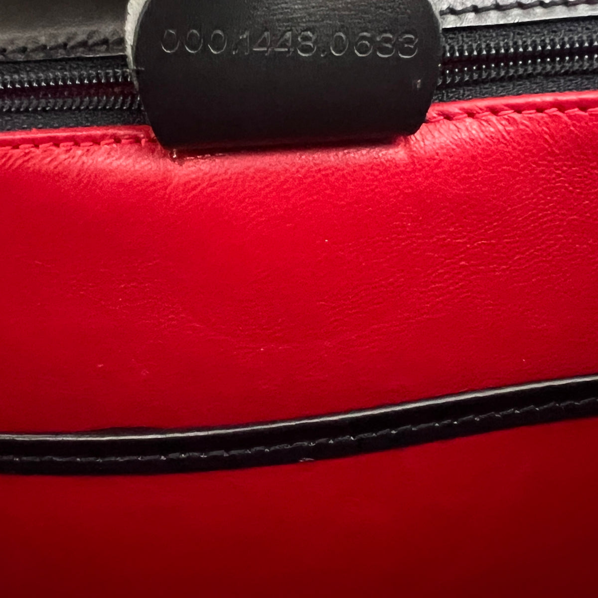 Sac à bandoulière GUCCI Bamboo 1947 Moyen cuir lisse noir