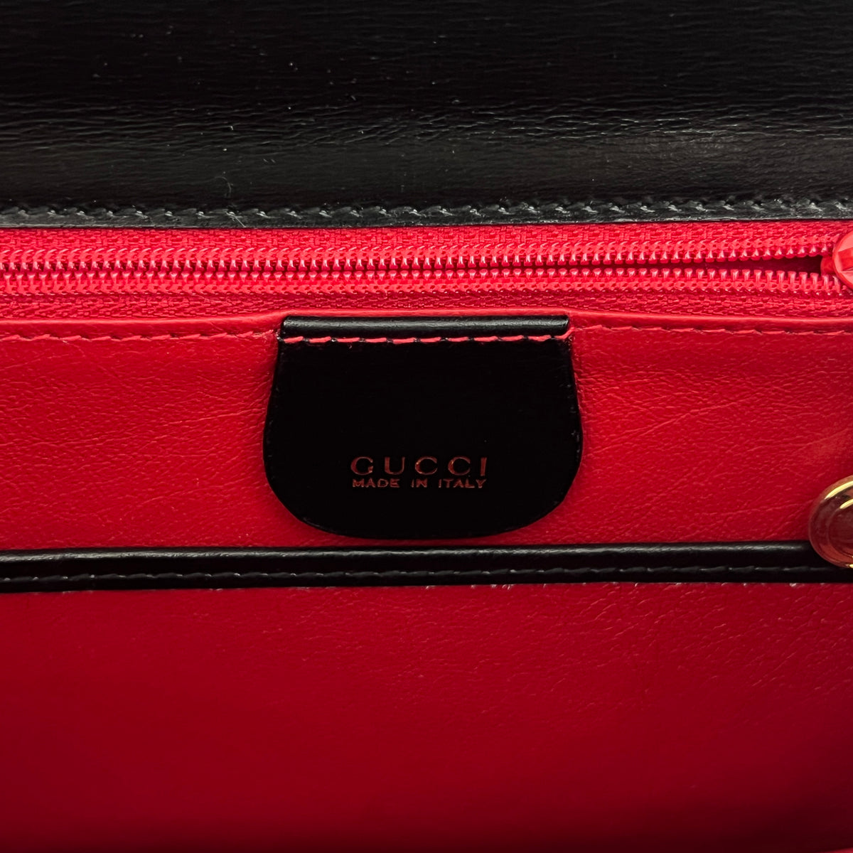 GUCCI Bamboo 1947 small black smooth leather shoulder bag