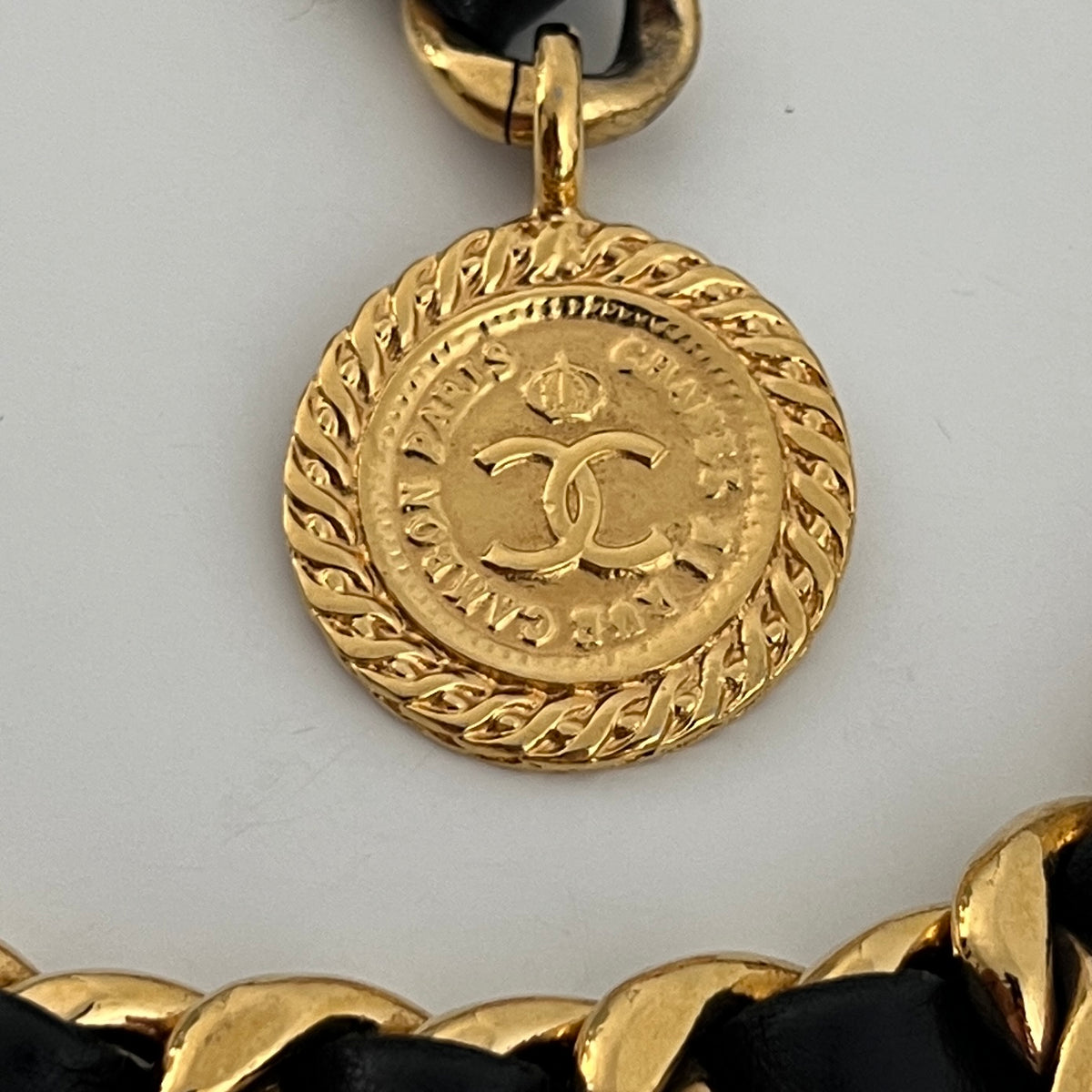Ceinture CHANEL Double Chaîne entrelacée Circa 1990
