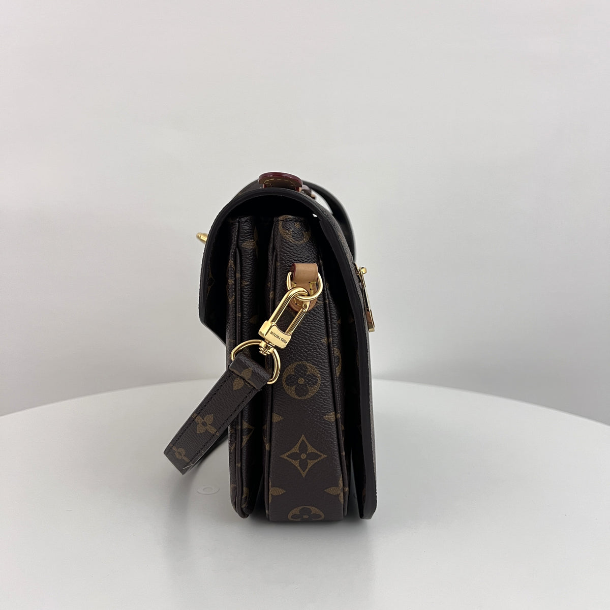 Sac à bandoulière LOUIS VUITTON Metis toile et cuir marron vintage circa 1990