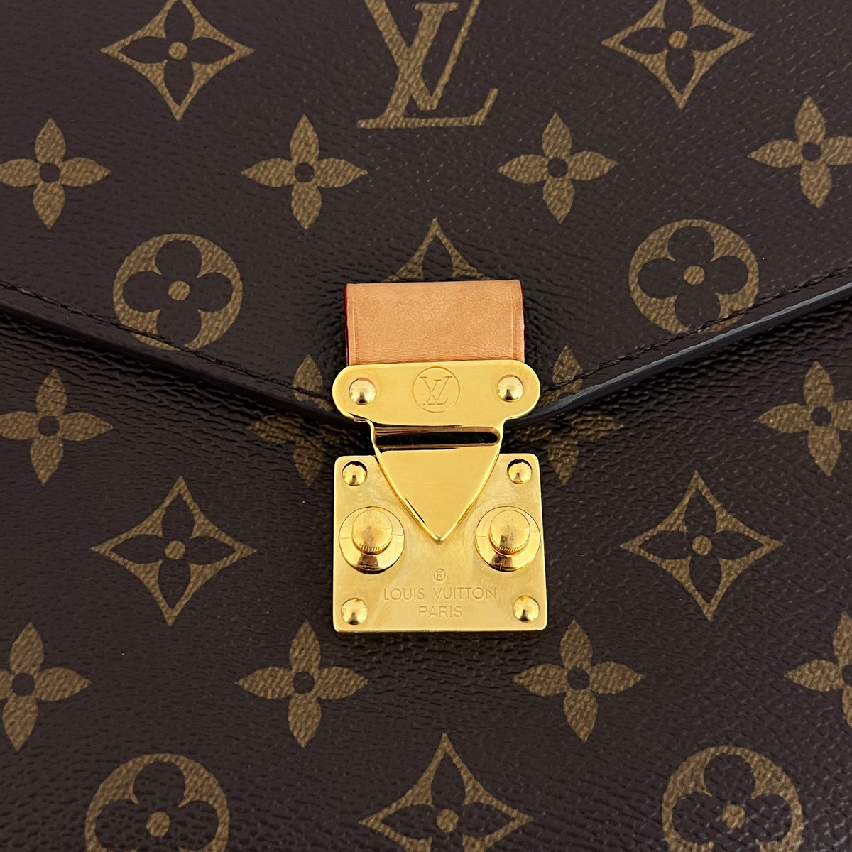 Sac à bandoulière LOUIS VUITTON Metis toile et cuir marron vintage circa 1990