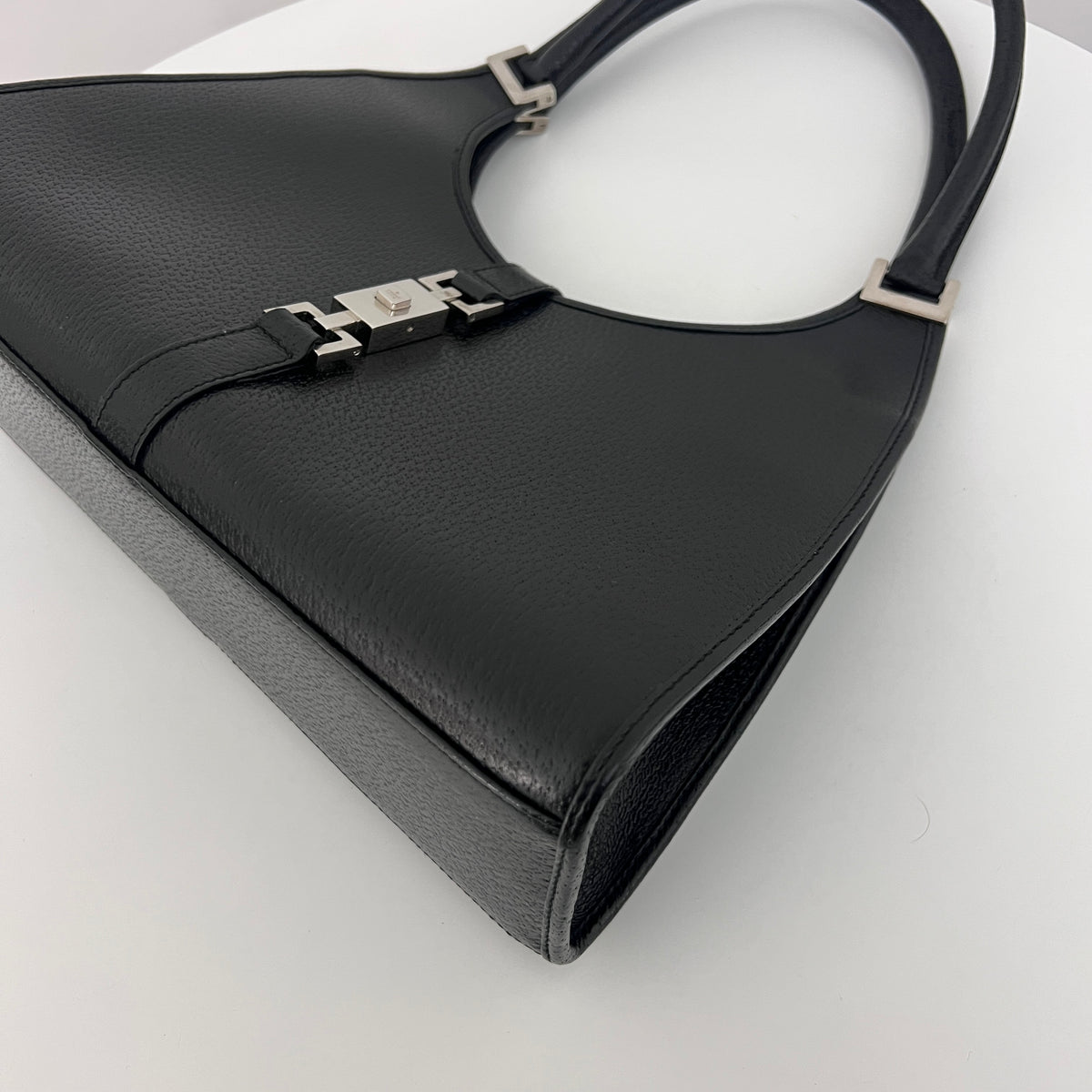 Sac GUCCI Jackie cuir grainé noir