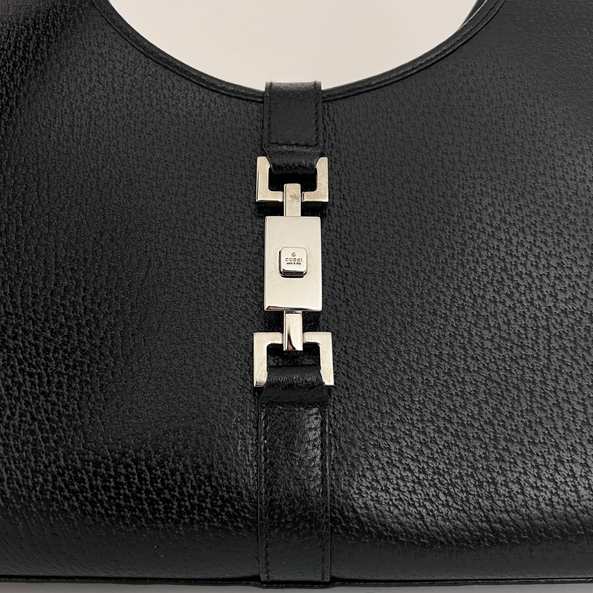 Sac GUCCI Jackie cuir grainé noir