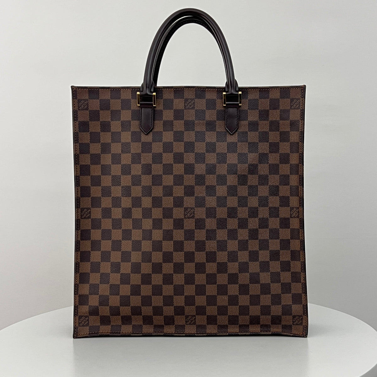 Sac LOUIS VUITTON Sac Plat toile et cuir marron vintage 2005