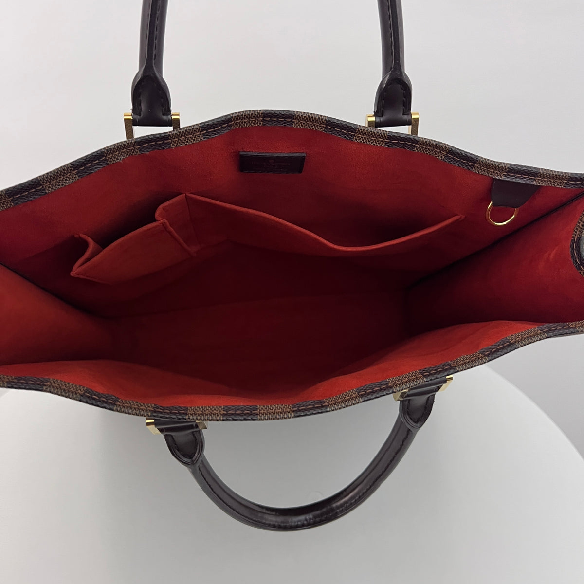 Sac LOUIS VUITTON Sac Plat toile et cuir marron vintage 2005