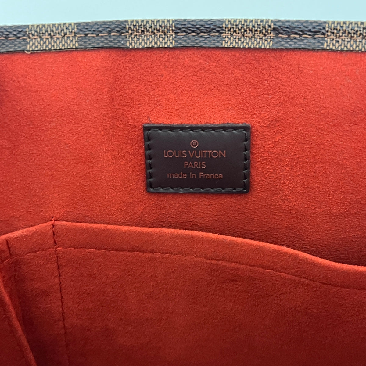Sac LOUIS VUITTON Sac Plat toile et cuir marron vintage 2005
