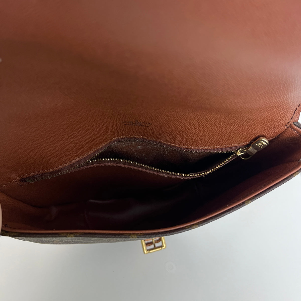 Sac à bandoulière LOUIS VUITTON Chantilly MM toile et cuir marron vintage 1994