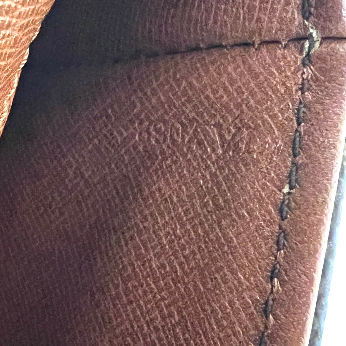 Sac à bandoulière LOUIS VUITTON Chantilly MM toile et cuir marron vintage 1994
