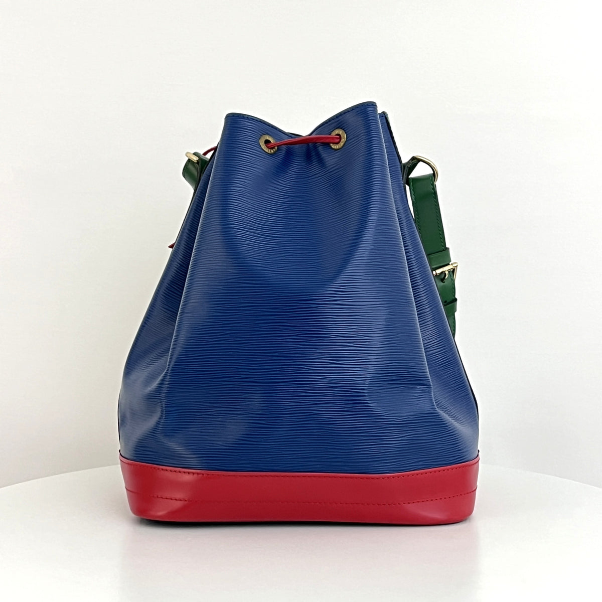 Sac LOUIS VUITTON Noé Grand cuir épi tricolore vintage 1992