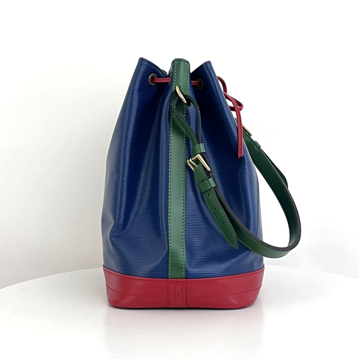 Sac LOUIS VUITTON Noé Grand cuir épi tricolore vintage 1992