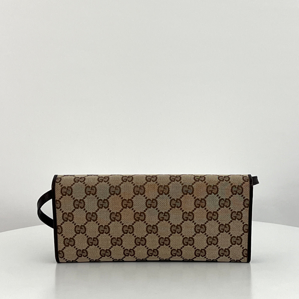 Sac GUCCI GG Bamboo toile et cuir marron